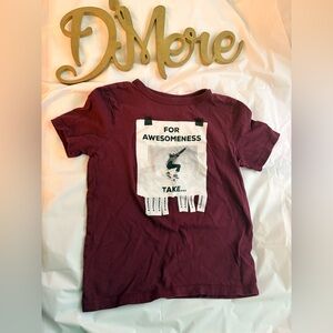 GAP Burgundy Graphic Tee